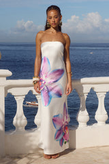 CELESTE MAXI DRESS - ORCHID WHITE