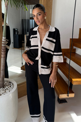 BIANKI PANT - BLACK/SAND