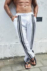 BROOKS PANT - WHITE/BLACK