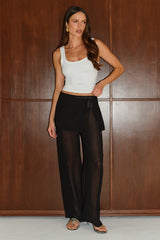 CARA SCOOP NECK TANK - WHITE