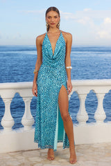 CICI MAXI DRESS - OPHELIA BLUE