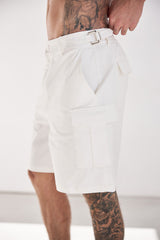 DAX CARGO SHORTS - WHITE