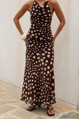 DOLORIS LOW WAIST MAXI SKIRT - SALMA SPOTS