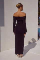 AIRILIE MIDI DRESS - BLACK