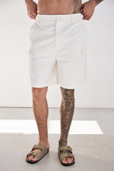 DAX CARGO SHORTS - WHITE