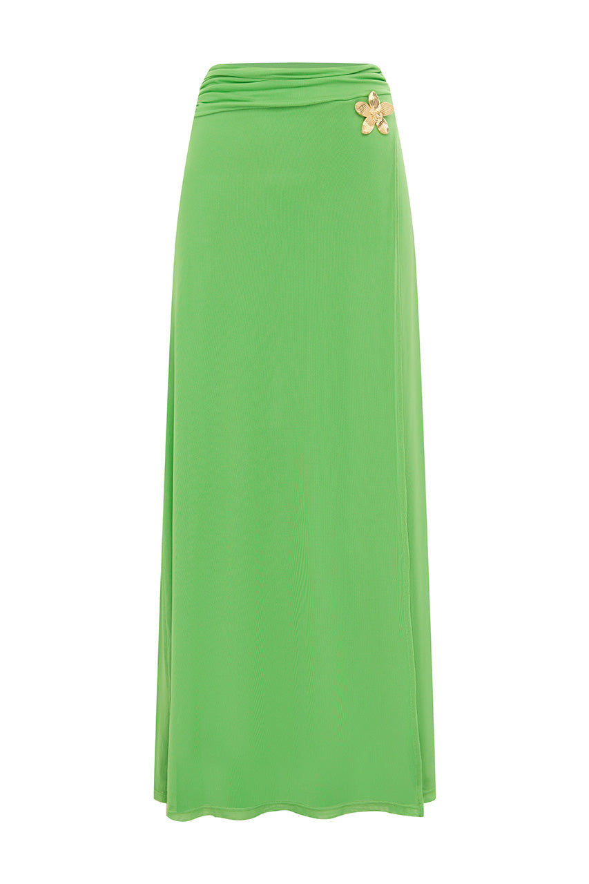 FARLEY MAXI SKIRT - APPLE